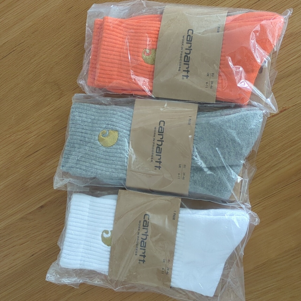 Carhartt 🇺🇸 WIP Boot Socks x 3